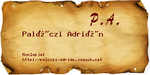 Palóczi Adrián névjegykártya